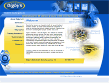 Tablet Screenshot of digbysecurity.com